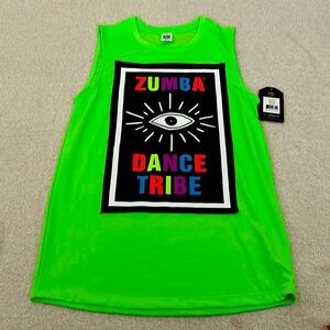 Men’s Zumba tank in lime green. XS. NWT
